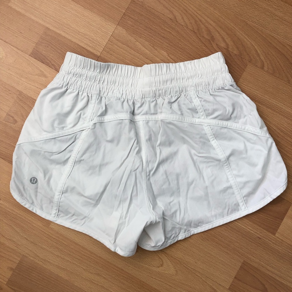 Lululemon White Athletic Shorts